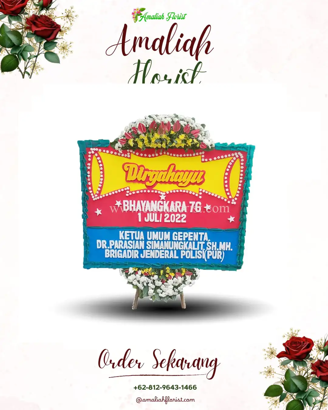 Papan Bunga HUT Ulang Tahun Magelang Tengah